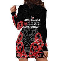 Toitu Te Tiriti 1840 Aotearoa Hoodie Dress Stand Together Stand Stronger LT01 - Polynesian Pride