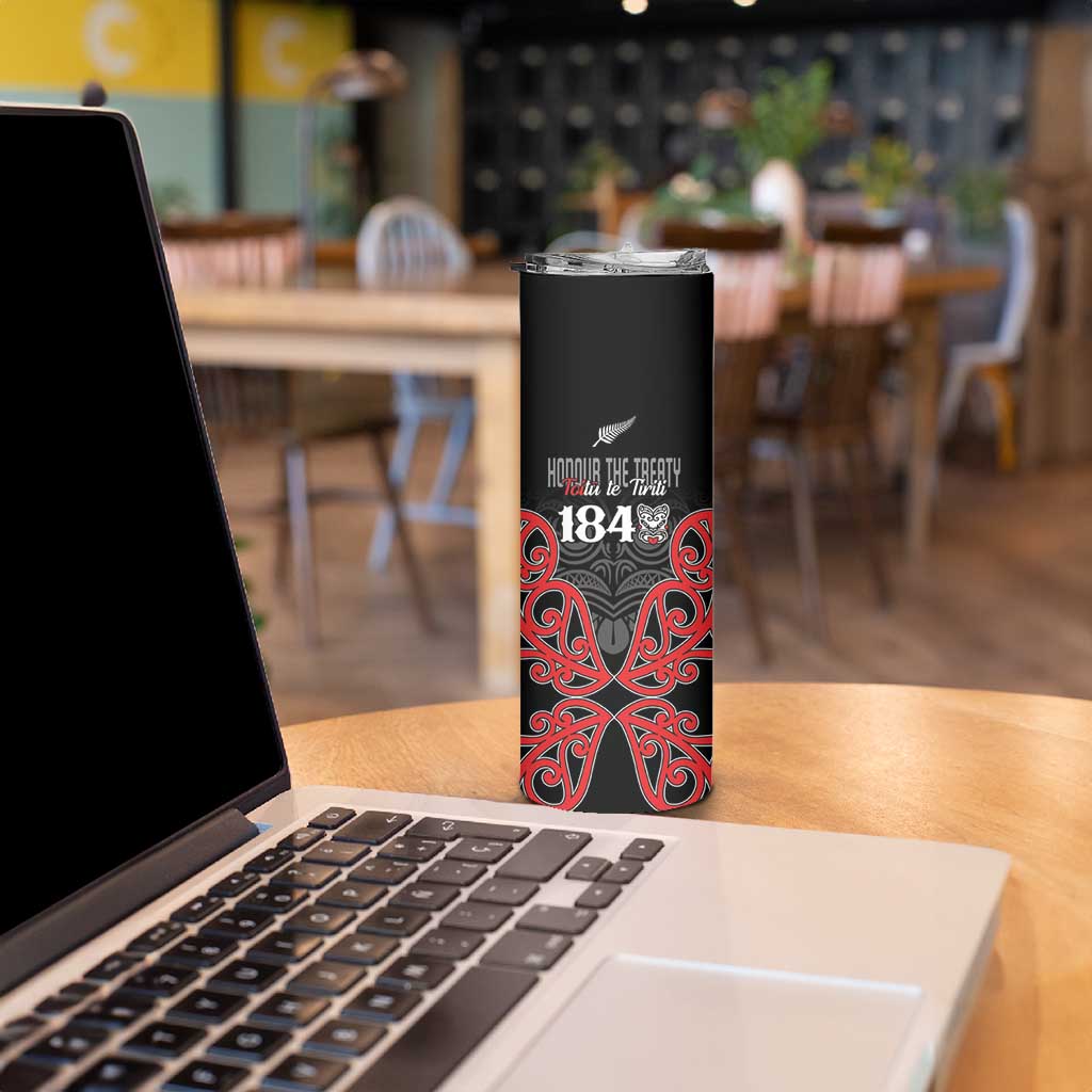 Toitu Te Tiriti 1840 Aotearoa Skinny Tumbler Stand Together Stand Stronger LT01 - Polynesian Pride