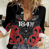 Toitu Te Tiriti 1840 Aotearoa Women Casual Shirt Stand Together Stand Stronger LT01 Female Black - Polynesian Pride
