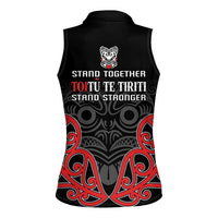 Toitu Te Tiriti 1840 Aotearoa Women Sleeveless Polo Shirt Stand Together Stand Stronger LT01 - Polynesian Pride