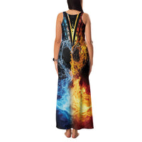 Personalised Polynesian Heart In Fire And Water Family Matching Tank Maxi Dress and Hawaiian Shirt Romantic Elements LT01 - Polynesian Pride