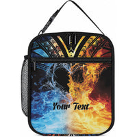 Personalised Polynesian Heart In Fire And Water Lunch Bag Romantic Elements LT01 10.2 × 8.3 × 4.3 inch Colorful - Polynesian Pride