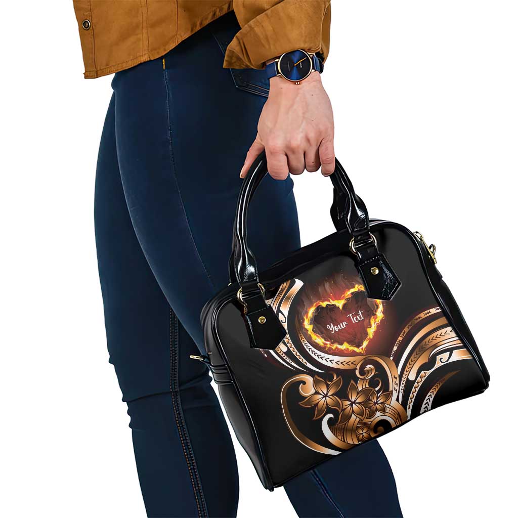 Personalised Polynesian Fiery Heart Shoulder Handbag Passionate Love