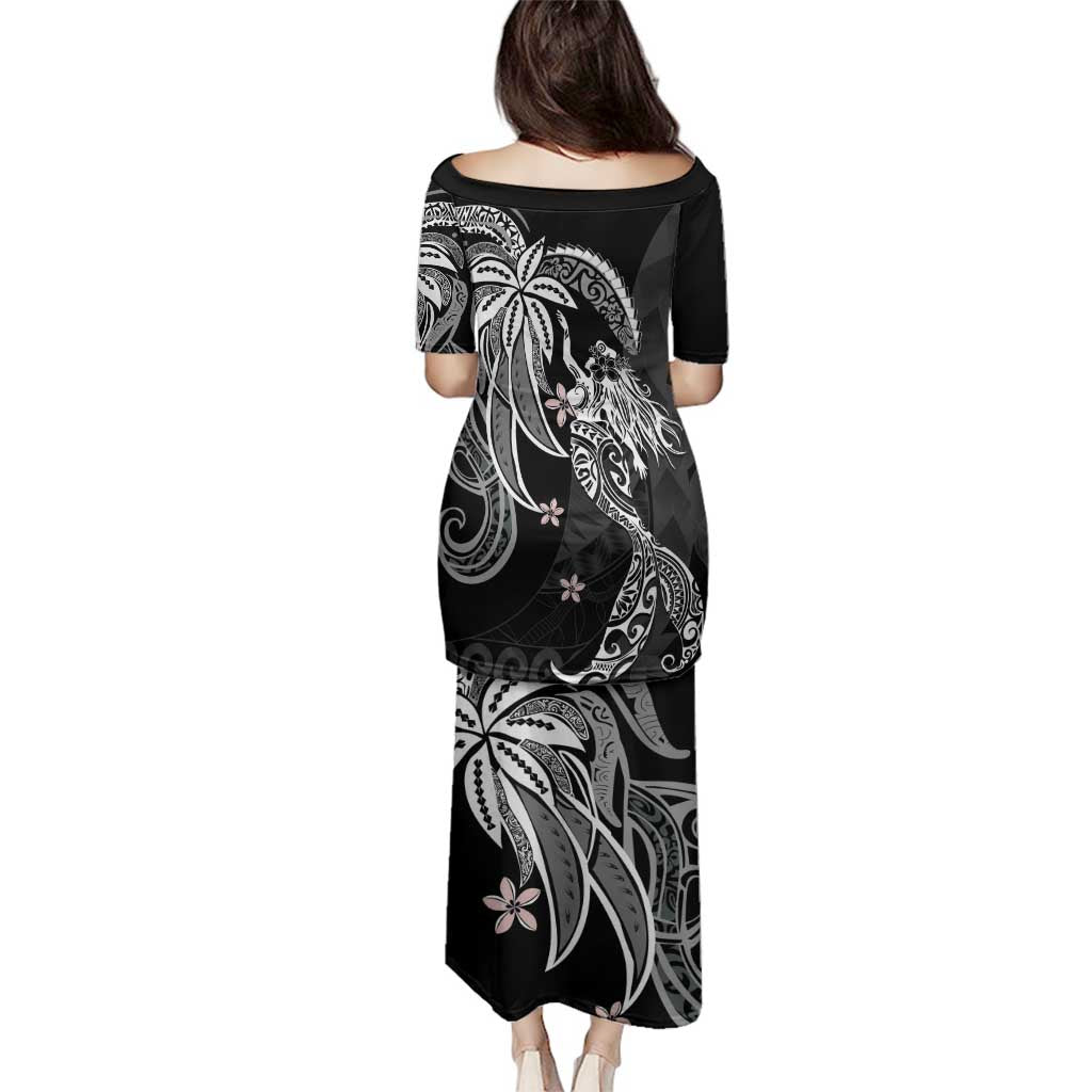 Polynesian Mermaid Plumeria Tribal Tattoo Family Matching Puletasi and Hawaiian Shirt LT01 - Polynesian Pride