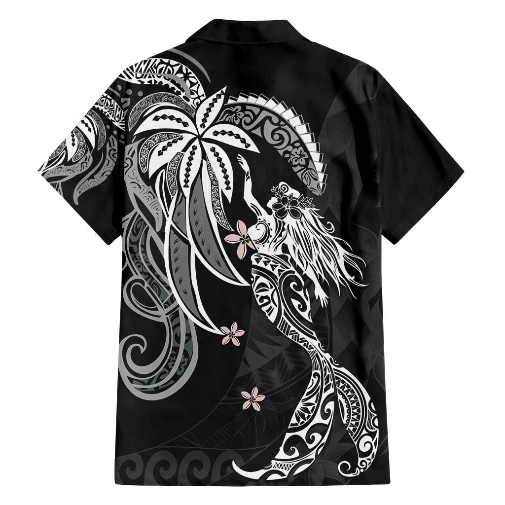 Polynesian Mermaid Plumeria Tribal Tattoo Family Matching Tank Maxi Dress and Hawaiian Shirt LT01 - Polynesian Pride