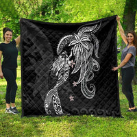 Polynesian Mermaid Plumeria Tribal Tattoo Quilt LT01 - Polynesian Pride