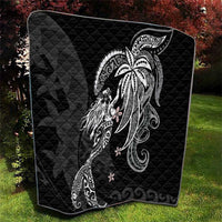 Polynesian Mermaid Plumeria Tribal Tattoo Quilt LT01 - Polynesian Pride