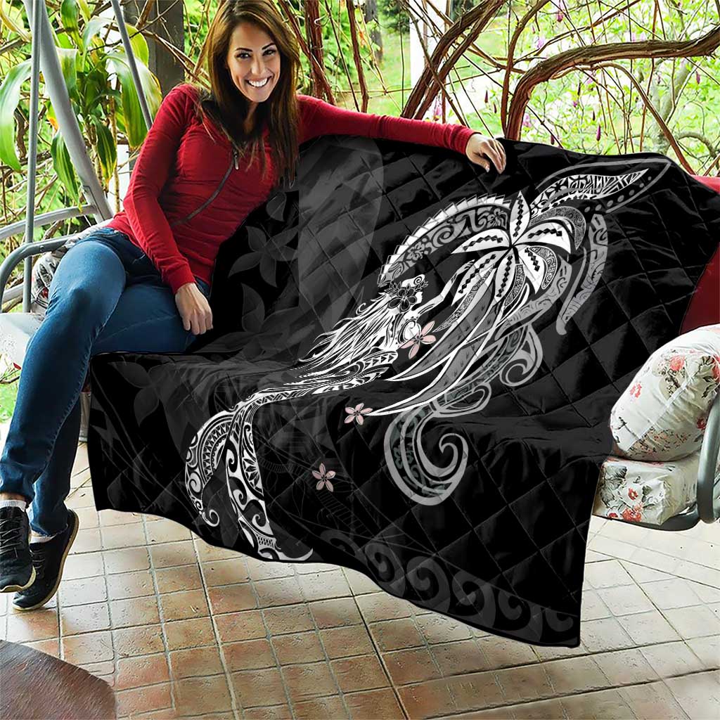Polynesian Mermaid Plumeria Tribal Tattoo Quilt LT01 - Polynesian Pride