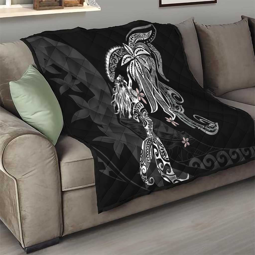 Polynesian Mermaid Plumeria Tribal Tattoo Quilt LT01 - Polynesian Pride
