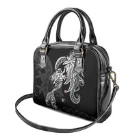 Polynesian Mermaid Plumeria Tribal Tattoo Shoulder Handbag