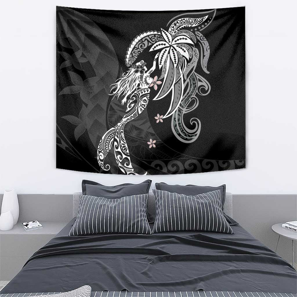 Polynesian Mermaid Plumeria Tribal Tattoo Tapestry LT01 - Polynesian Pride