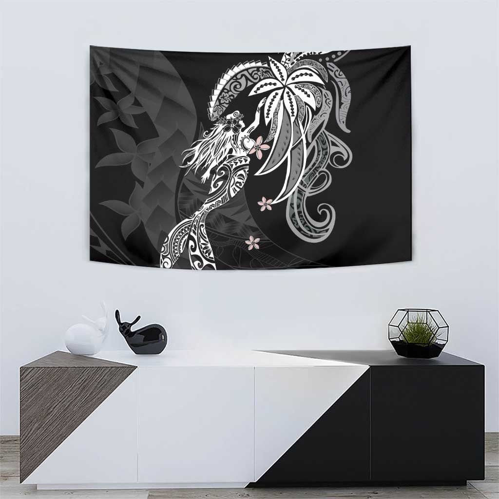 Polynesian Mermaid Plumeria Tribal Tattoo Tapestry LT01 - Polynesian Pride