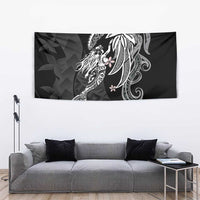 Polynesian Mermaid Plumeria Tribal Tattoo Tapestry LT01 - Polynesian Pride
