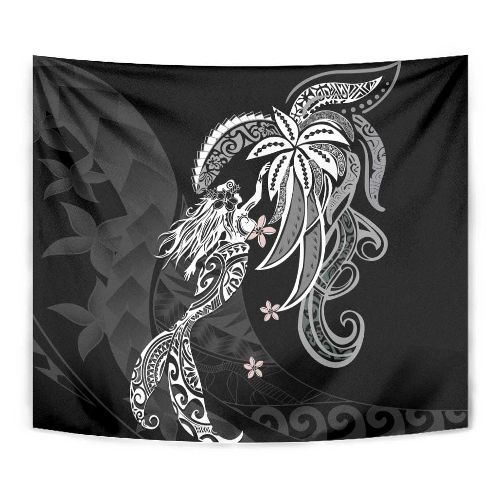 Polynesian Mermaid Plumeria Tribal Tattoo Tapestry LT01 - Polynesian Pride