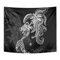 Polynesian Mermaid Plumeria Tribal Tattoo Tapestry LT01 - Polynesian Pride