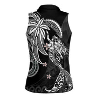 Polynesian Mermaid Plumeria Tribal Tattoo Women Sleeveless Polo Shirt LT01 - Polynesian Pride