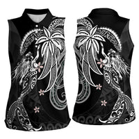 Polynesian Mermaid Plumeria Tribal Tattoo Women Sleeveless Polo Shirt LT01 - Polynesian Pride