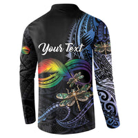 Personalised Polynesian Memorial Button Sweatshirt As Long As I Breathe You'll Be Remembered