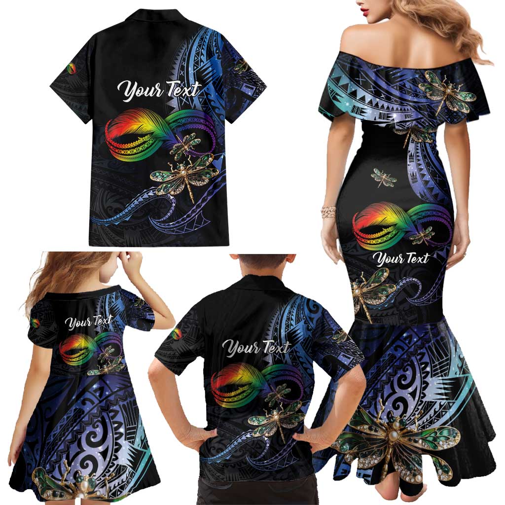 Personalised Polynesian Memorial Family Matching Mermaid Dress and Hawaiian Shirt As Long As I Breathe You'll Be Remembered LT01 - Polynesian Pride