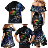 Personalised Polynesian Memorial Family Matching Mermaid Dress and Hawaiian Shirt As Long As I Breathe You'll Be Remembered LT01 - Polynesian Pride