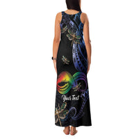 Personalised Polynesian Memorial Family Matching Tank Maxi Dress and Hawaiian Shirt As Long As I Breathe You'll Be Remembered LT01 - Polynesian Pride