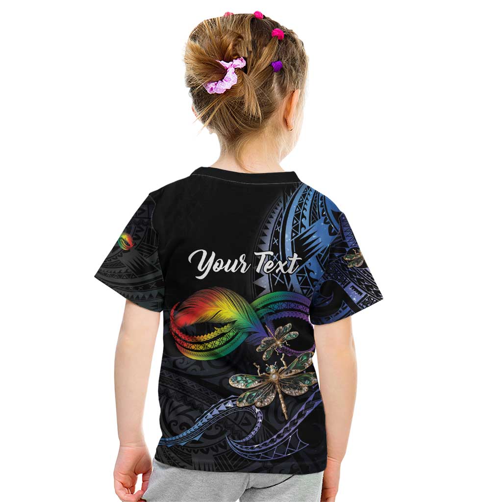 Personalised Polynesian Memorial Kid T Shirt As Long As I Breathe You'll Be Remembered