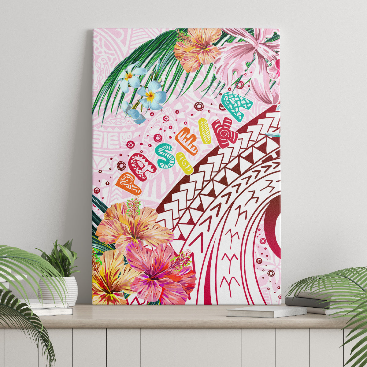 Pasifika Festival Canvas Wall Art Tribal Pattern Tropical Style