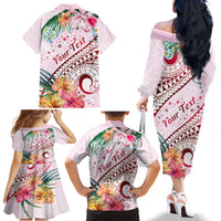 Pasifika Festival Family Matching Off Shoulder Long Sleeve Dress and Hawaiian Shirt Tribal Pattern Tropical Style LT01 - Polynesian Pride