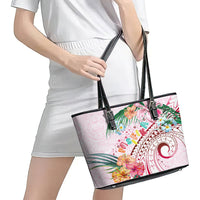 Pasifika Festival Leather Tote Bag Tribal Pattern Tropical Style LT01 - Polynesian Pride