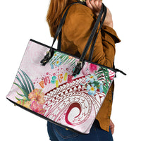 Pasifika Festival Leather Tote Bag Tribal Pattern Tropical Style LT01 - Polynesian Pride