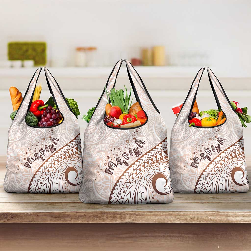 Pasifika Festival Grocery Bag Vintage Tribal Pattern