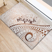 Pasifika Festival Rubber Doormat Vintage Tribal Pattern