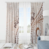 Pasifika Festival Window Curtain Vintage Tribal Pattern
