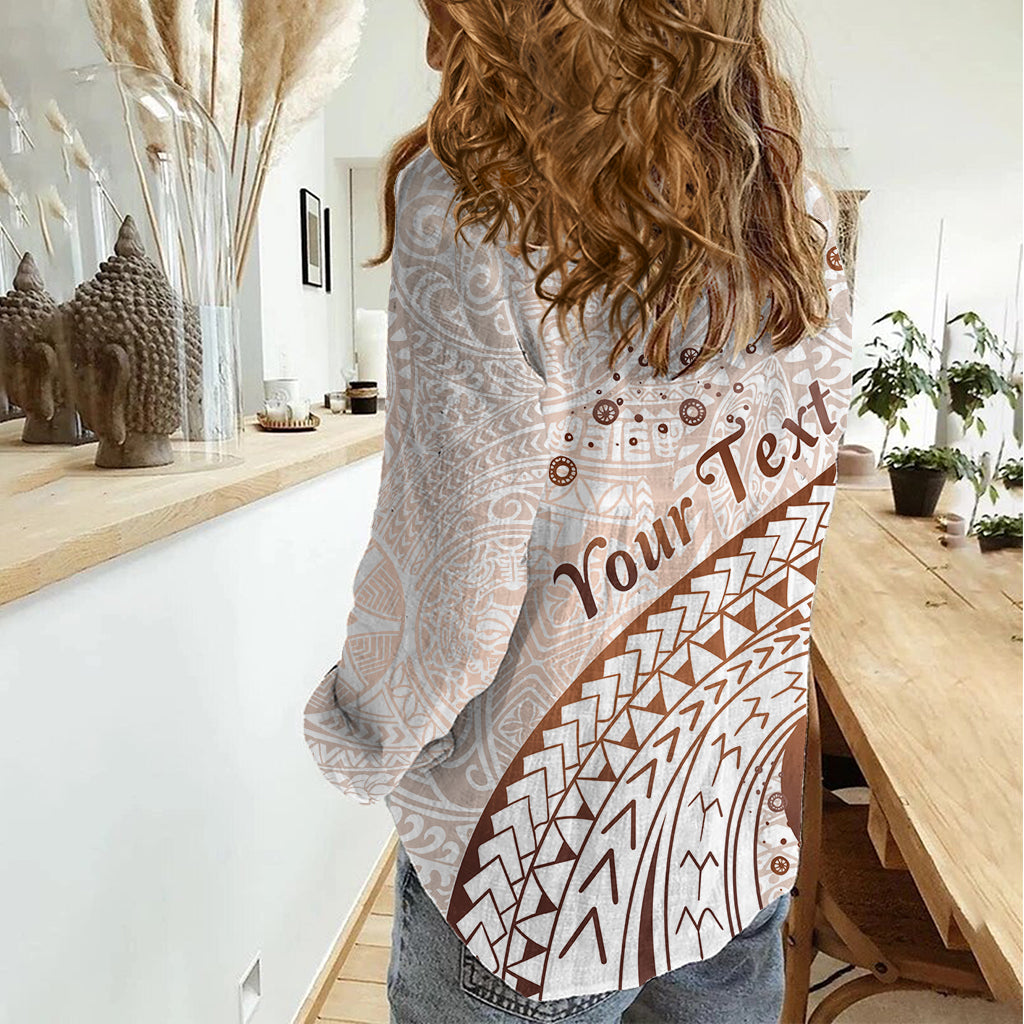 Pasifika Festival Women Casual Shirt Vintage Tribal Pattern LT01 - Polynesian Pride