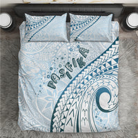 Pasifika Festival Bedding Set Tribal Pattern Blue Version