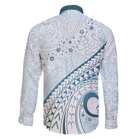 Pasifika Festival Family Matching Summer Maxi Dress and Hawaiian Shirt Tribal Pattern Blue Version LT01 - Polynesian Pride