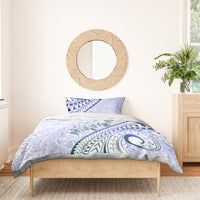 Pasifika Festival Bedding Set Tribal Pattern Violet Version