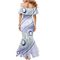 Pasifika Festival Mermaid Dress Tribal Pattern Violet Version LT01 - Polynesian Pride