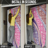 Hawaiian Quilt Pattern Door Cover Sweet Color Mixed - Polynesian Pride