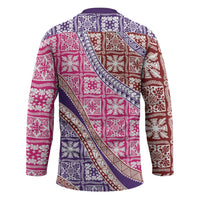 Hawaiian Quilt Pattern Hockey Jersey Sweet Color Mixed - Polynesian Pride