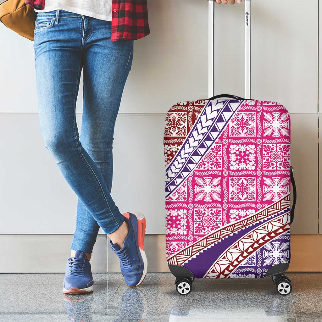 Hawaiian Quilt Pattern Luggage Cover Sweet Color Mixed - Polynesian Pride
