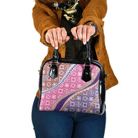Hawaiian Quilt Pattern Shoulder Handbag Sweet Color Mixed - Polynesian Pride