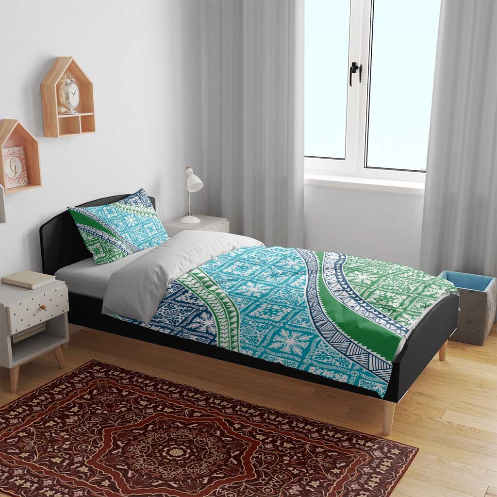 Hawaiian Quilt Pattern Bedding Set Fresh Color Mixed - Polynesian Pride