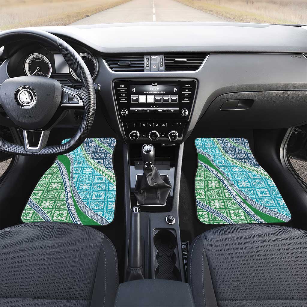 Hawaiian Quilt Pattern Car Mats Fresh Color Mixed - Polynesian Pride