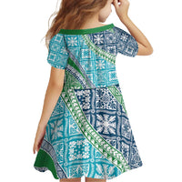 Hawaiian Quilt Pattern Family Matching Long Sleeve Bodycon Dress and Hawaiian Shirt Fresh Color Mixed LT01 - Polynesian Pride