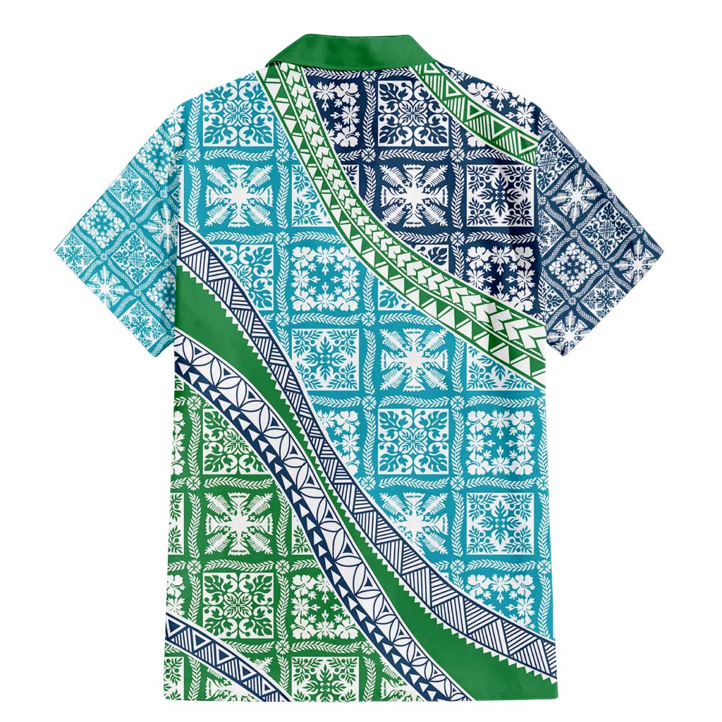 Hawaiian Quilt Pattern Family Matching Mermaid Dress and Hawaiian Shirt Fresh Color Mixed LT01 - Polynesian Pride