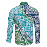 Hawaiian Quilt Pattern Family Matching Mermaid Dress and Hawaiian Shirt Fresh Color Mixed LT01 - Polynesian Pride
