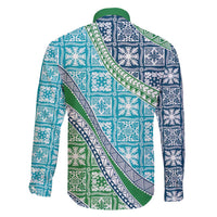 Hawaiian Quilt Pattern Family Matching Short Sleeve Bodycon Dress and Hawaiian Shirt Fresh Color Mixed LT01 - Polynesian Pride