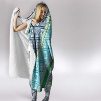 Hawaiian Quilt Pattern Hooded Blanket Fresh Color Mixed - Polynesian Pride
