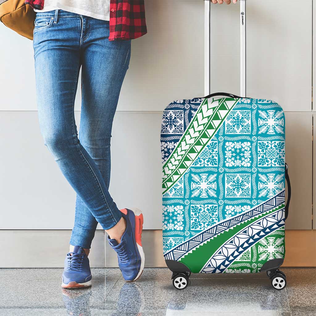 Hawaiian Quilt Pattern Luggage Cover Fresh Color Mixed - Polynesian Pride